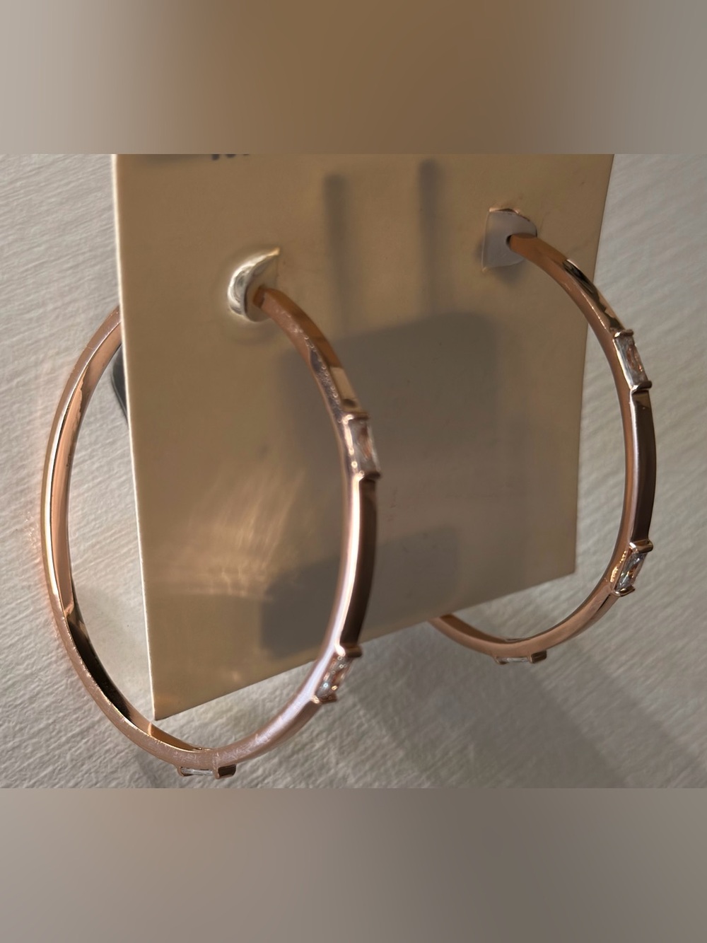 Elegant Rose Gold Hoop Earrings
